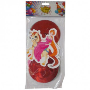 Themez Only Princess Paper Dangling Swirls 3 Piece Pack